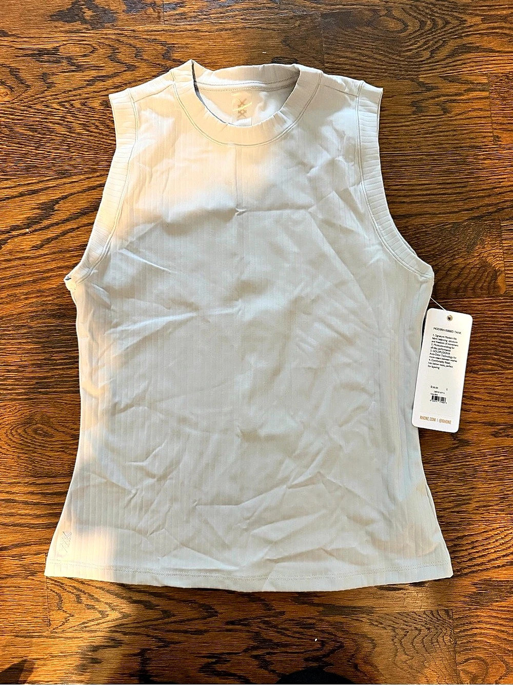 Rhône Modern Ribbed Tank Ribbed Tank in Light Grey Size small  NWT